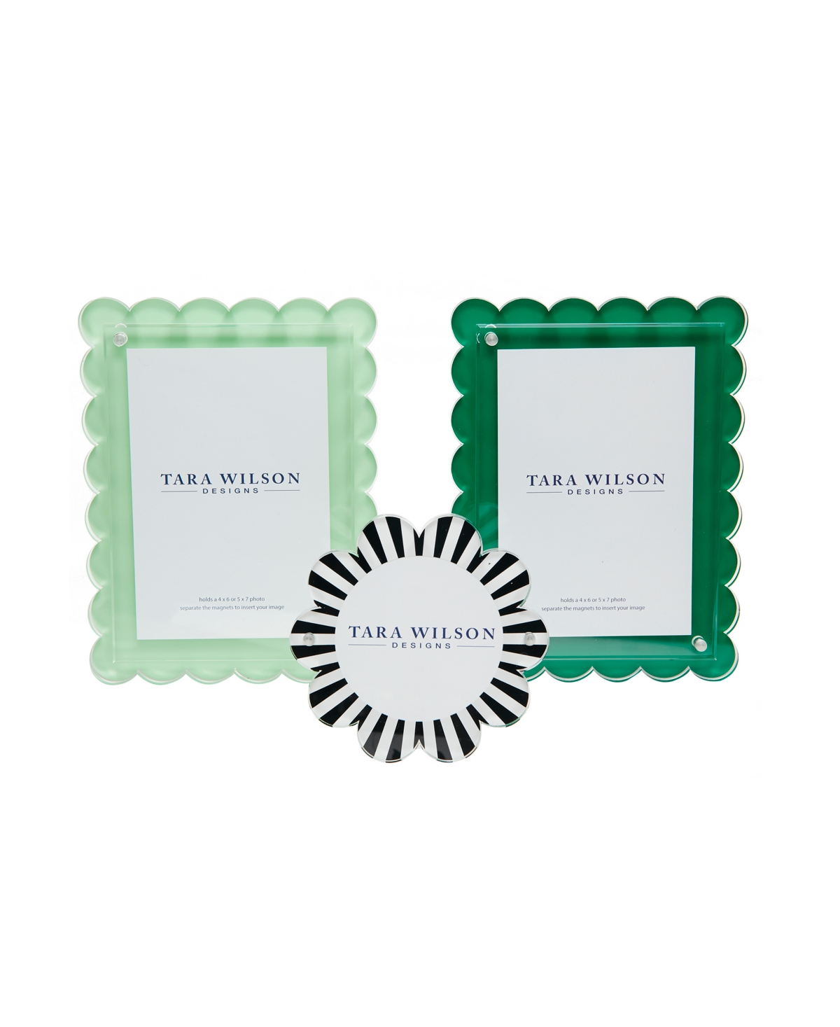 Tara Wilson Designs Scallop Frame, 4" X 6", 5" X 7"