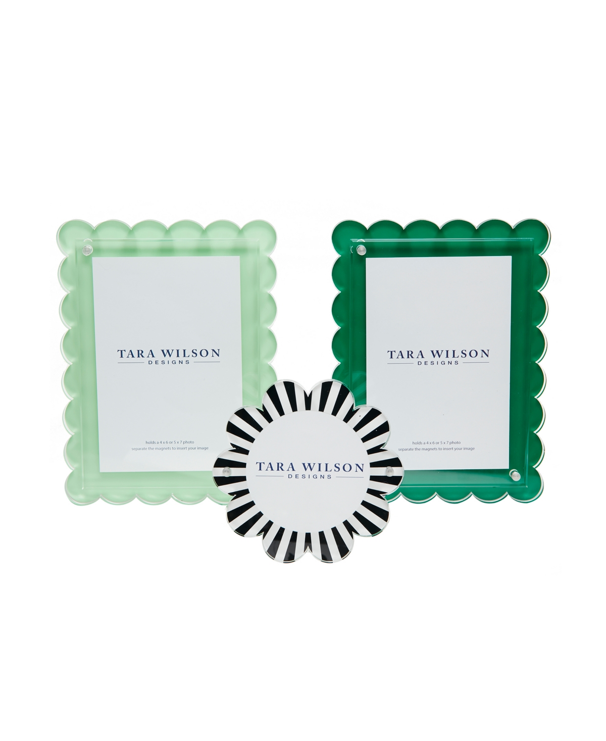 TARA WILSON DESIGNS SCALLOP FRAME, 8" X 10" 