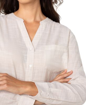 Women's Cotton Long-Sleeve Shirt