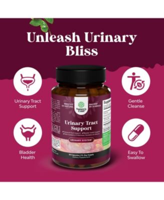 Urinary Tract Support Supplement | High Potency D-Mannose with Cranberry Juice Powder & Dandelion for Urinary Tract Health | 30ct