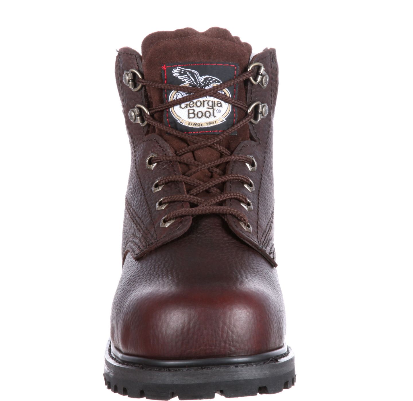 Мужские ботинки GEORGIA BOOT Oiler Steel Toe Waterproof Work Boot, цвет: Коричневый — фото 4