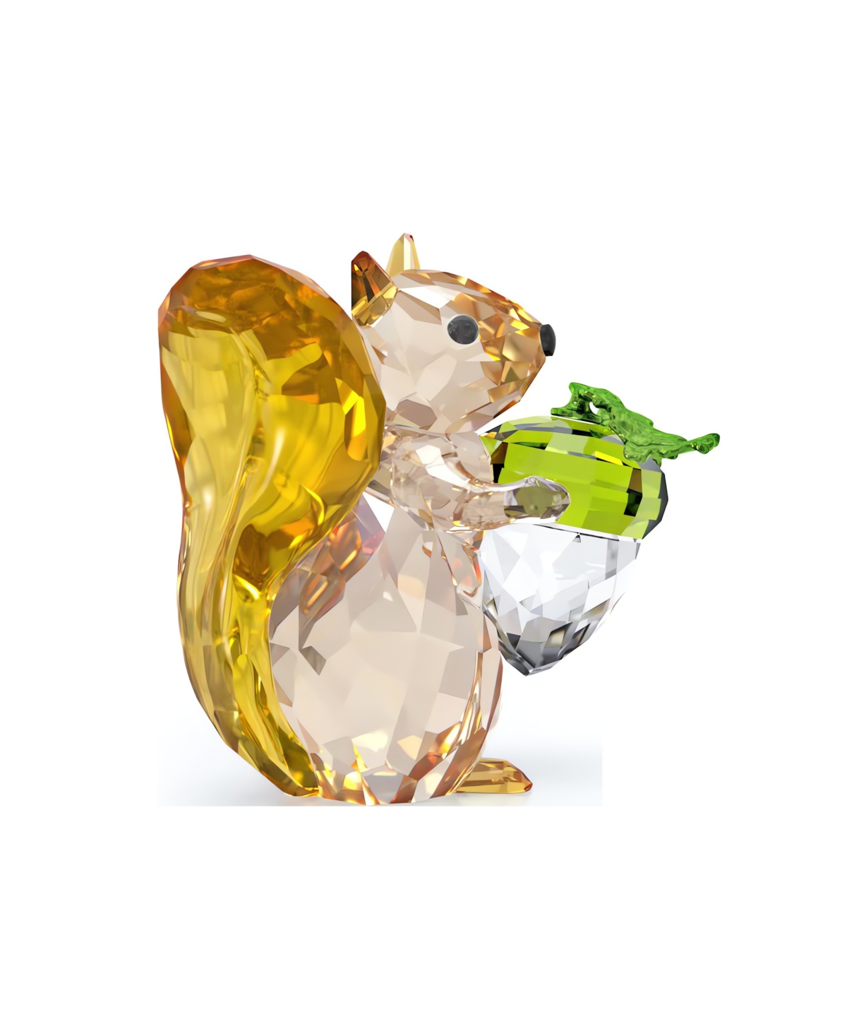 SWAROVSKI IDYLLIA SQUIRREL AND ACORN FIGURINE 