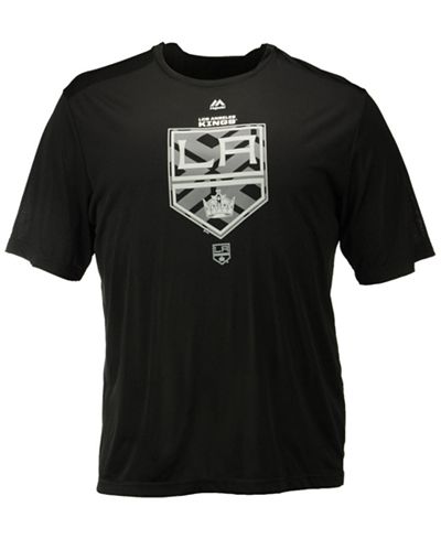 Majestic Men's Los Angeles Kings Solid Win Synthetic T-Shirt