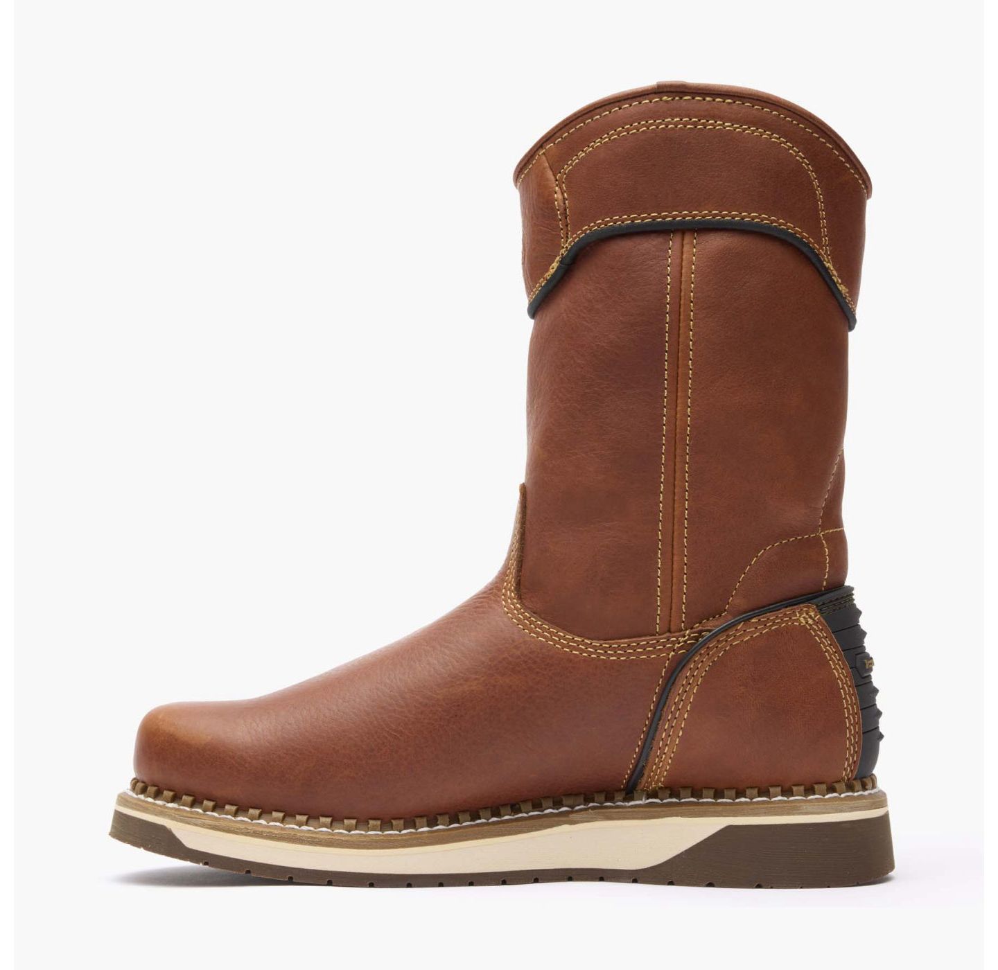 Мужские ботинки GEORGIA BOOT Amp LT Wedge Pull On Work Boot, цвет: Коричневый — фото 4