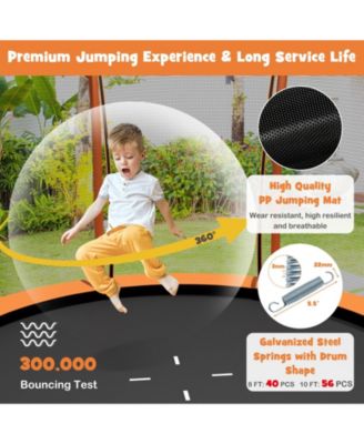 10 Feet Unique Flower Shape Trampoline with Galvanized Steel Frame