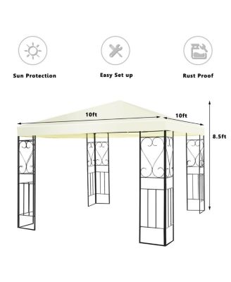 10 x 10 Feet Patio Gazebo Canopy Tent Garden Shelter
