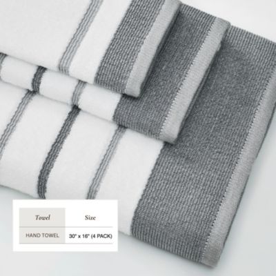Luxurious Cotton Decorative Hand Towel Set, 4-Piece