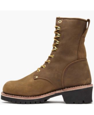 Men's Steel Toe Waterproof 400G Insulated Logger Work Boot