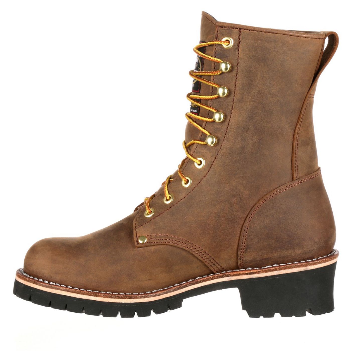 Мужские ботинки GEORGIA BOOT Steel Toe Waterproof 400G Insulated Logger Work Boot, цвет: Коричневый — фото 3