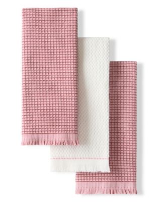 Gourmet Series Gridlines Kitchen Towels Set of 3, 18" x 28"