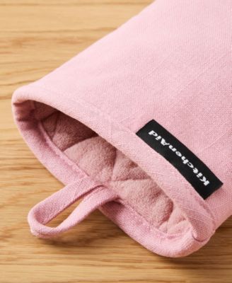 Gourmet Series Gridlines Mini Oven Mitts Set, Pack of 2