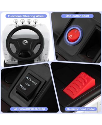 6V Kids Electric Ride-on Truck with Height Adjustable Seat