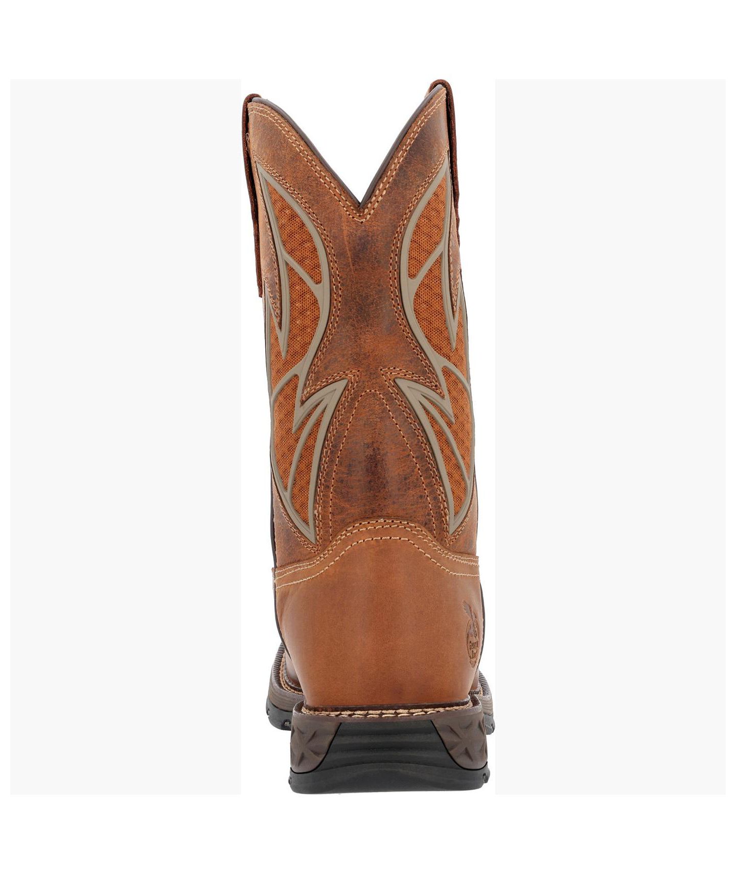 Мужские ботинки GEORGIA BOOT Carbo-Tec FLX Pull-on with InsulKul Work in Brown/Brick, цвет: Коричневый — фото 4