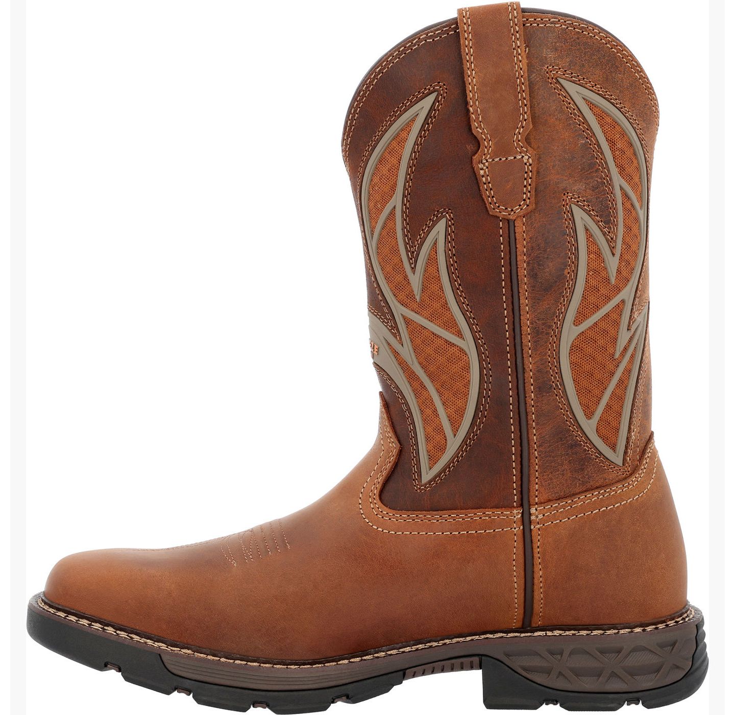 Мужские ботинки GEORGIA BOOT Carbo-Tec FLX Pull-on with InsulKul Work in Brown/Brick, цвет: Коричневый — фото 7