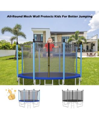 16 Feet Trampoline Replacement Safety Net with Adjustable Straps