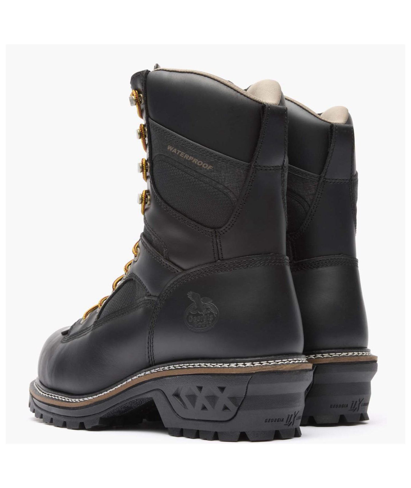 Мужские ботинки GEORGIA BOOT Ltx Logger Composite Toe Waterproof Black Work Boot, цвет: Чёрный — фото 5