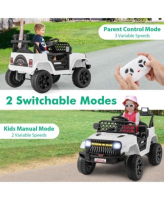 12V Kids Ride on Truck Car with Parental Remote and Music Player