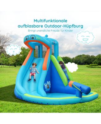 Inflatable Water Pool with Splash and Slide