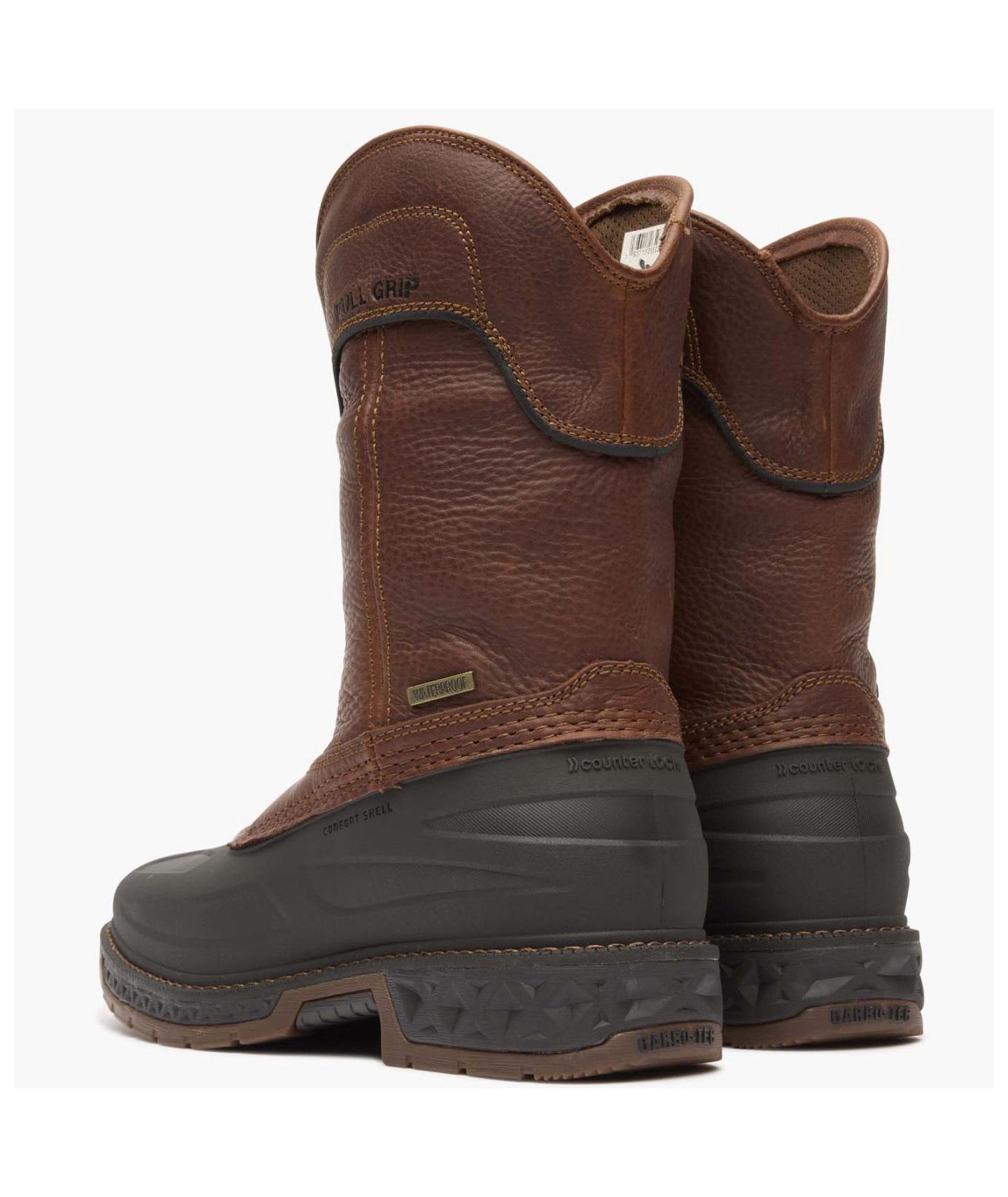 Мужские ботинки GEORGIA BOOT Carbo-Tec LTR Steel Toe Waterproof Pull On Boot, цвет: Коричневый — фото 5