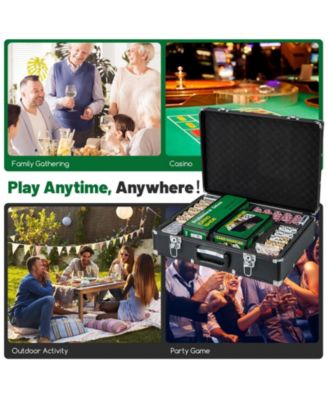 600-Piece Poker Chip Set 14 Gram Claytec Chips with Carrying Case