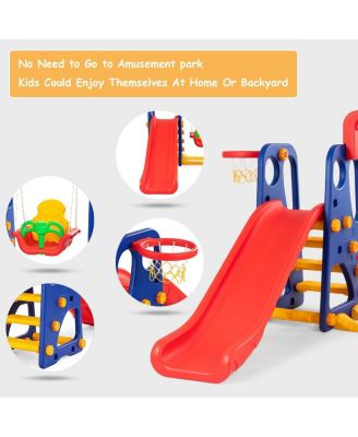 3-in-1 Junior Children Climber Slide Playset