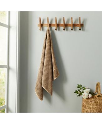 Quick-Drying Cotton Diamond Waffle Textured 6-Piece Washcloth Set