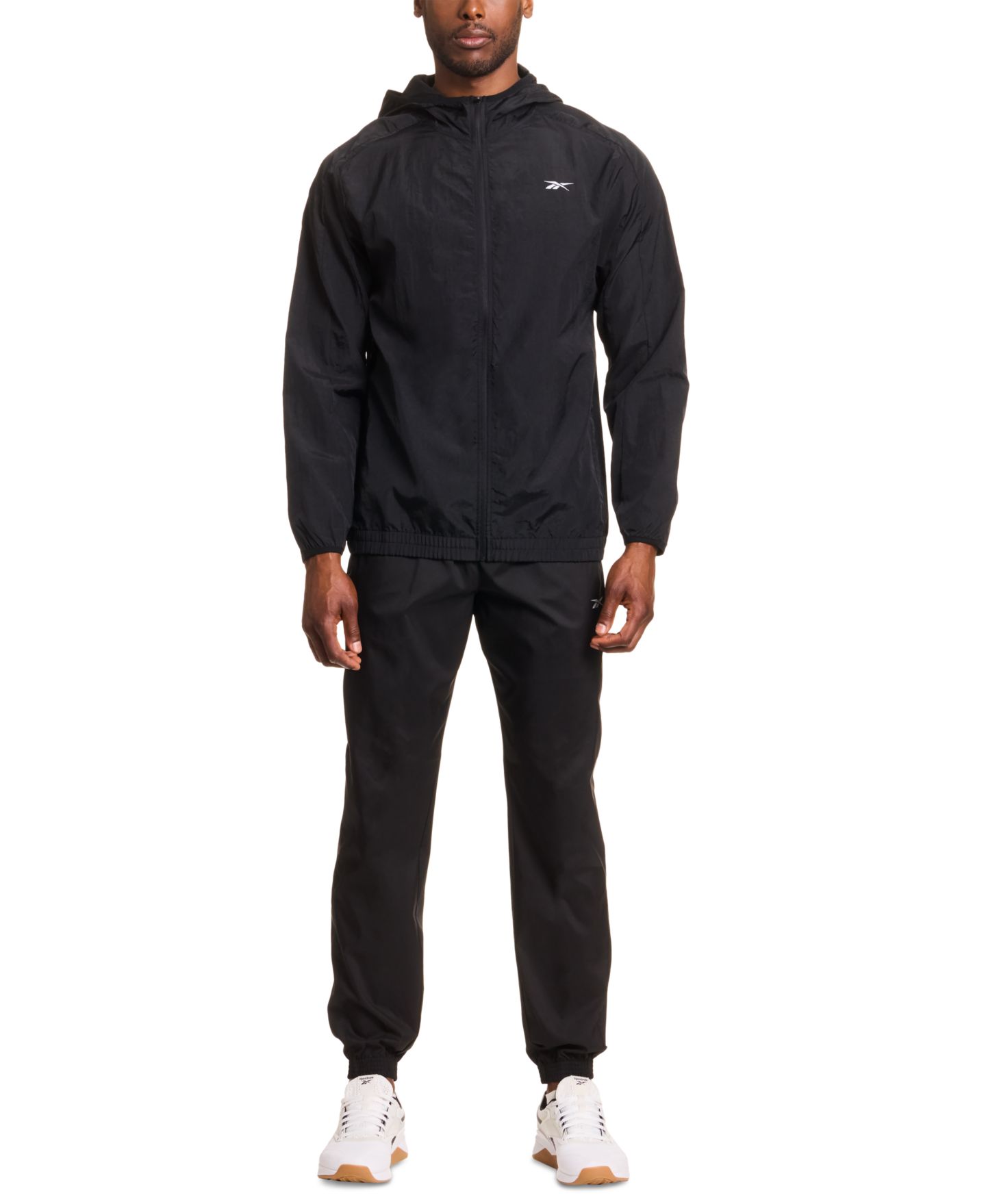 Мужские брюки Reebok Woven Track Pants, цвет: Чёрный — фото 2