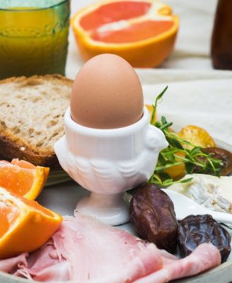 8-Piece Porcelain Egg Cups and Spoon Set 