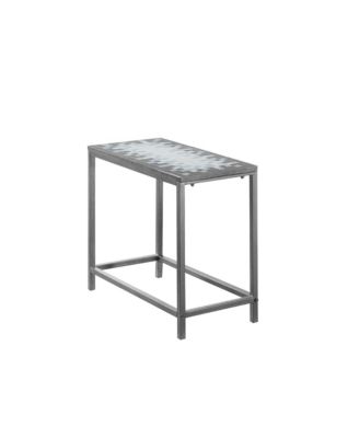 Tile-Top End Table – Stylish Side Table with Ceramic Inlay for Living Room or Hallway