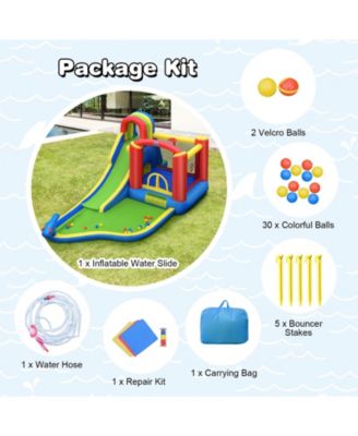 Inflatable Kid Bounce House Slide Climbing Splash Park Pool Jumping Castle