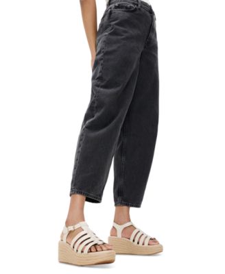 Women's Platform Espadrille Leather Wedge Sandals