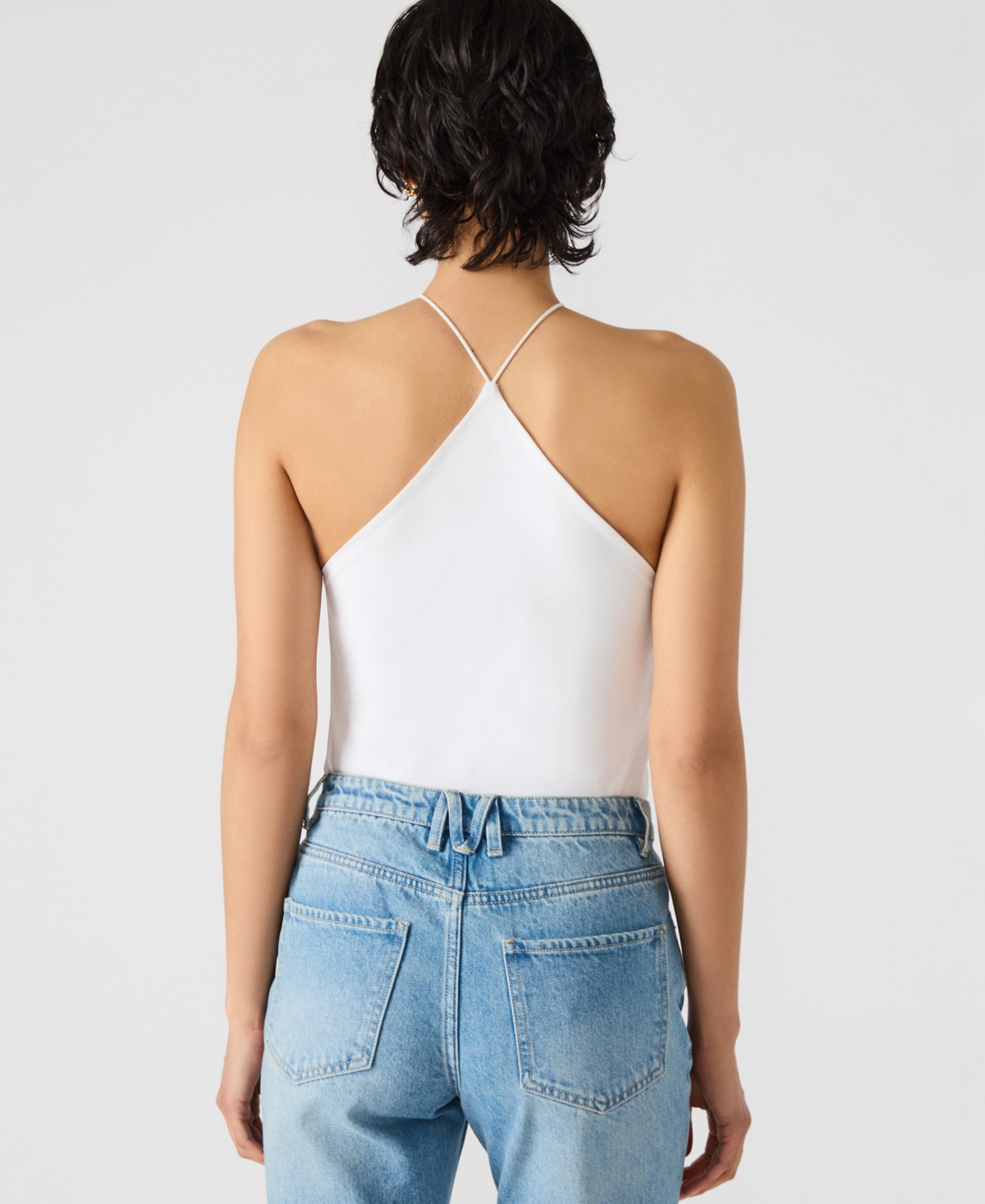 Steve Madden Linnie Halter Top In White