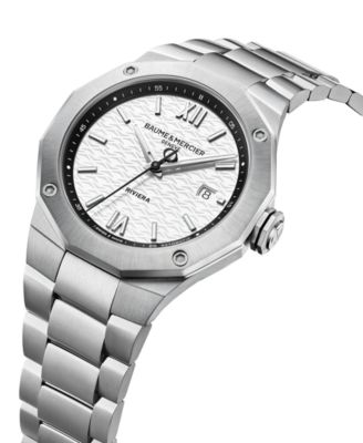 Men's Swiss Automatic Riviera Stainless Steel Bracelet Watch 42mm