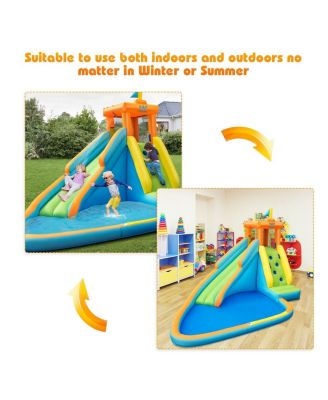 Inflatable Water Slide Kids Bounce House with Blower