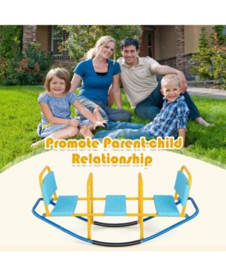 Outdoor Kids Seesaw Swivel Teeter for 3 to 8 Years Old