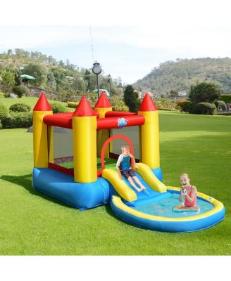 Inflatable Kids Slide Bounce House with 550w Blower