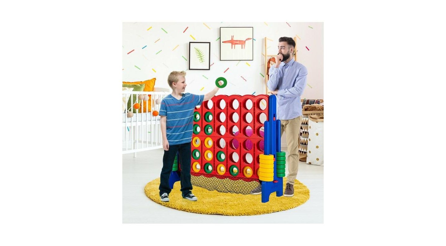 Детские игрушки Mecale 4-to-Score Giant Game Set with Net Storage, цвет: Красный — фото 10