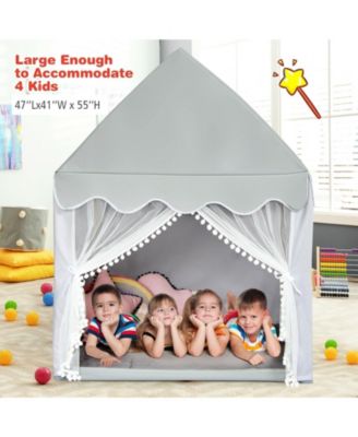 Kids Large Play Castle Fairy Tent with Mat