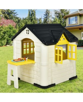 Kid's Playhouse Pretend Toy House For Boys and Girls 7 Pieces Toy Set