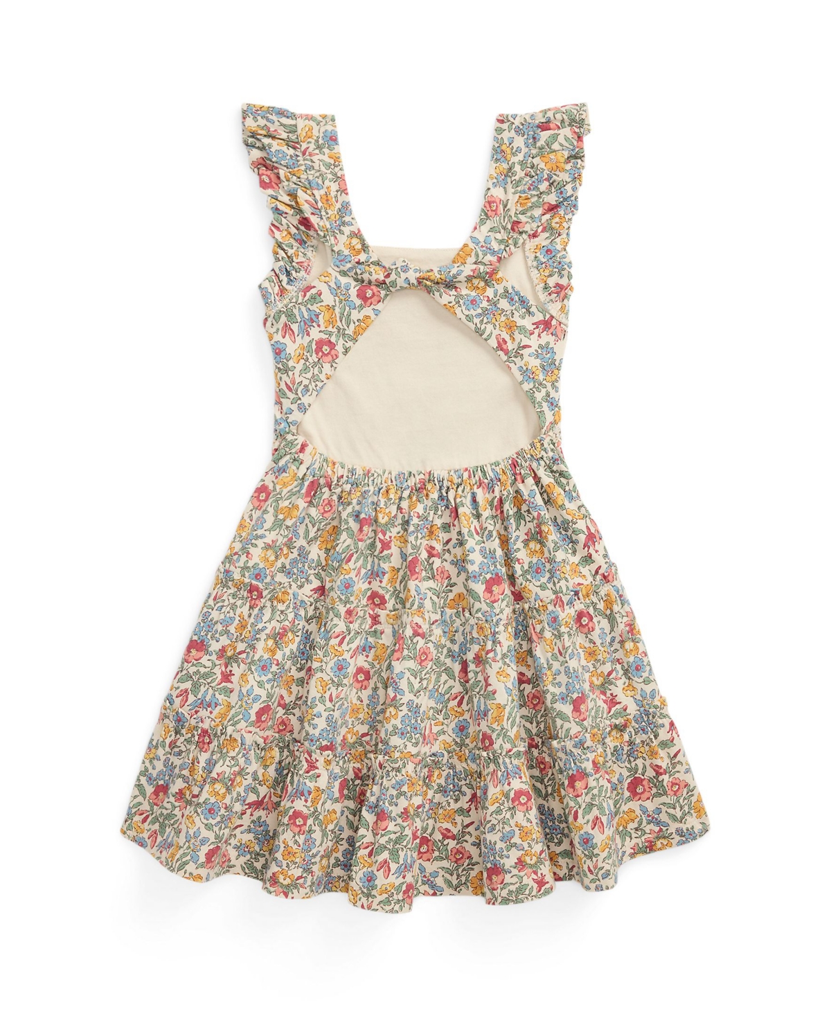 Polo Ralph Lauren Big Girls Floral Ruffled Dress