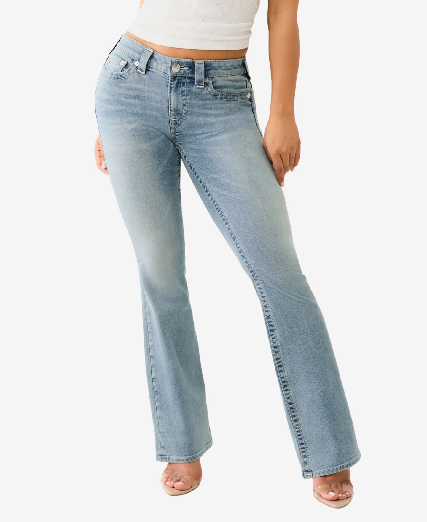 Женские джинсы True Religion Becca Bootcut Denim Jeans, цвет: Peak Spot — фото 1