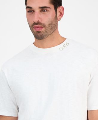 Men's David Short Sleeve Floral Applique Crewneck T-Shirt