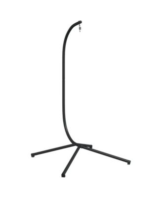 Hanging Egg Chair Stand Black Steel Tall Durable
