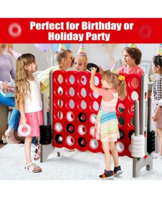 3.5 Feet Tall Jumbo 4-to-Score Giant Game Set with 42 Jumbo Rings