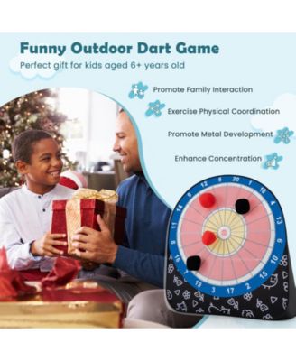 Large Dart Board for Kids with 4 Kick Balls
