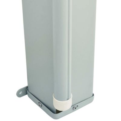 Side Awning Black Polyester with PU coating, Powder-coated Steel