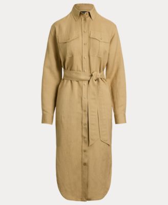 Women's Linen-Blend Shirtdress