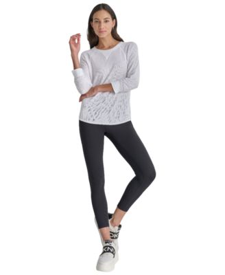 Women's Mini Slub Waffle Three Quarter Sleeve T-Shirt