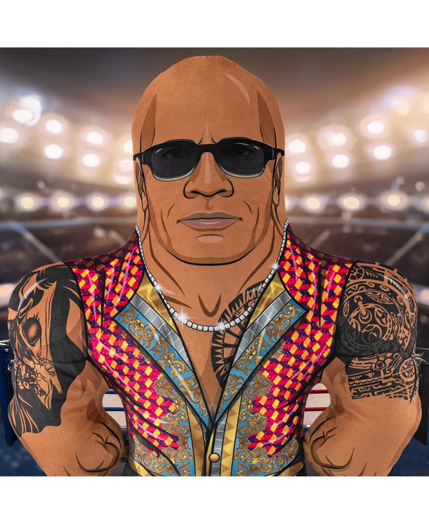 Детская мягкая игрушка Bleacher Creatures The Rock Final Boss 24" Plush — фото 6