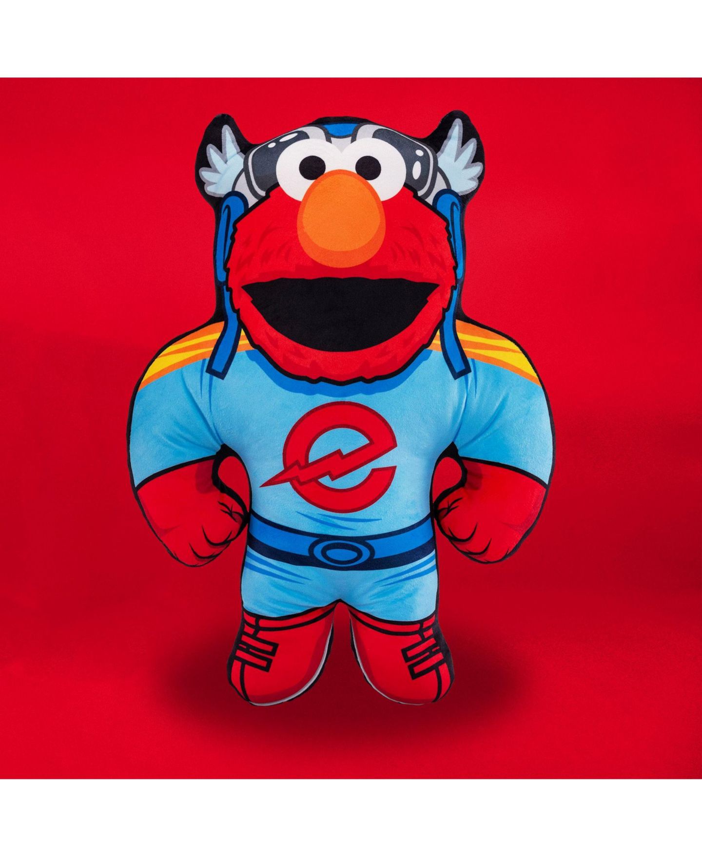 Детская мягкая игрушка Bleacher Creatures Sesame Street Elmo Superhero 22" Plush — фото 3
